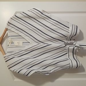 ~5 Below ~ Women's Striped Blouse, NWT